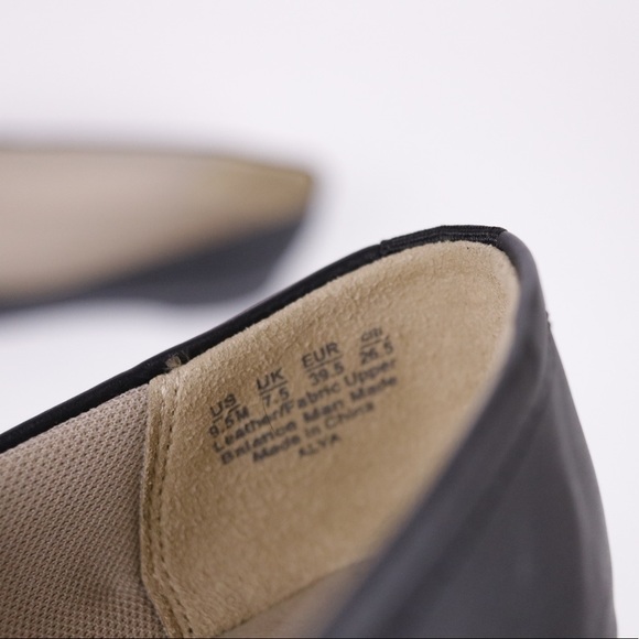 Naturalizer Alya Black Leather Ballet Flats Size 9.5 - Picture 7 of 9